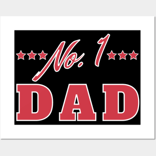 No 1 Dad. Funny Dad Life Quote. Posters and Art